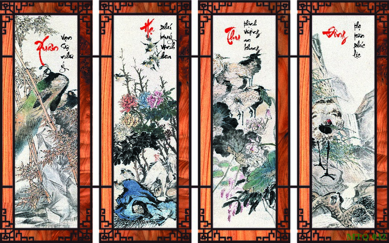 Tranh tứ quý MTQ-032